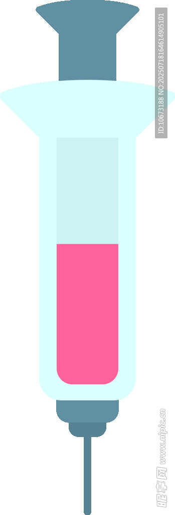 注射器中的粉色液体