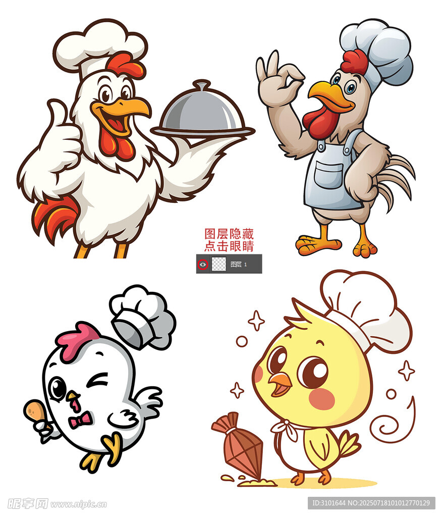 卡通鸡