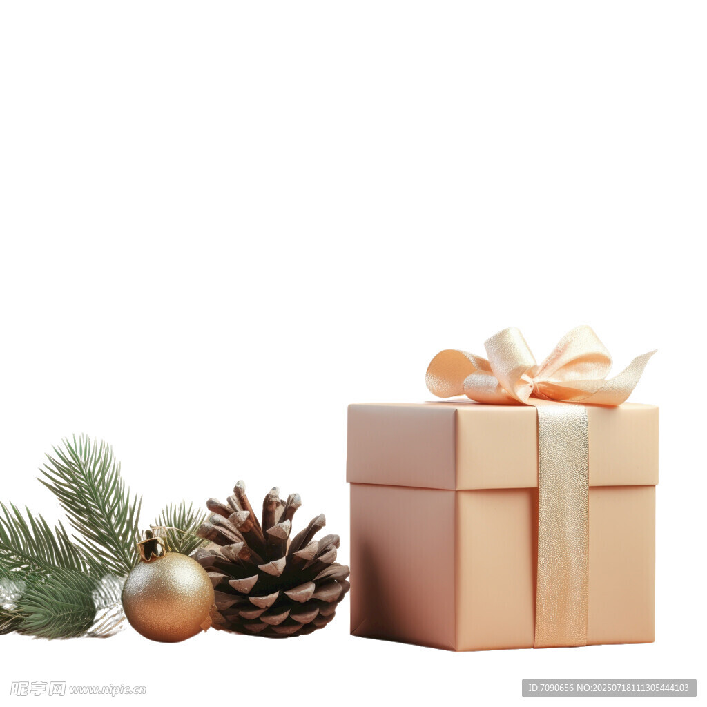 节日礼品盒与装饰摆件