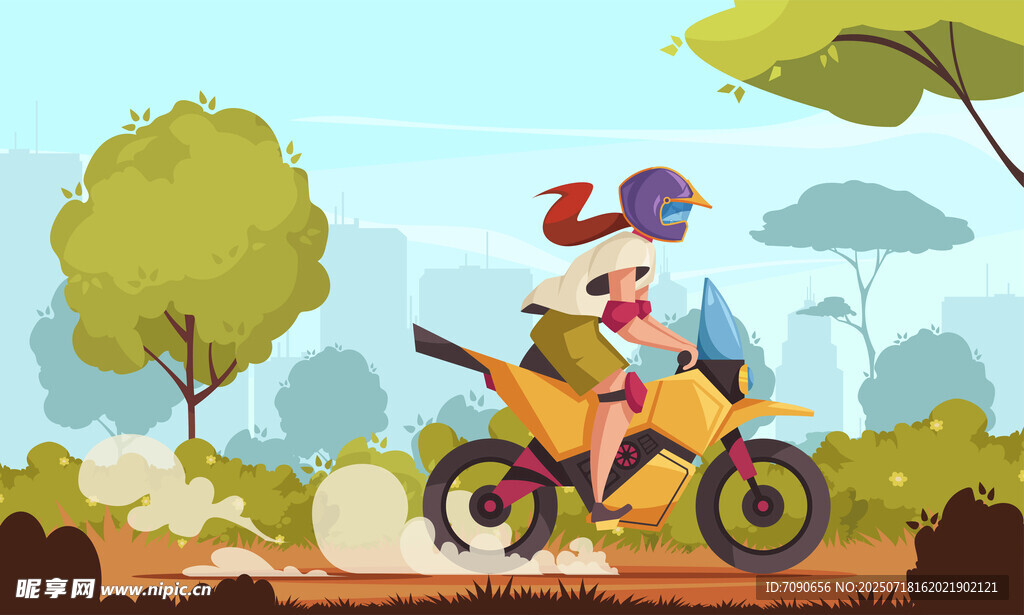 儿童骑越野摩托欢乐驰骋