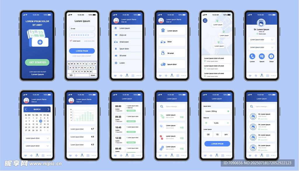 手机应用界面设计展示