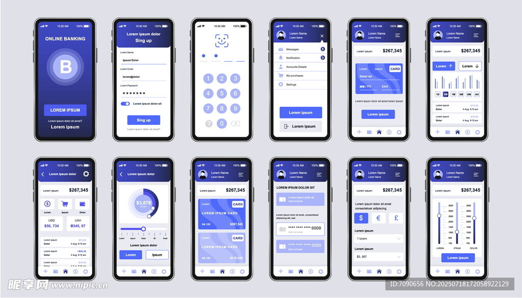 手机应用界面设计展示