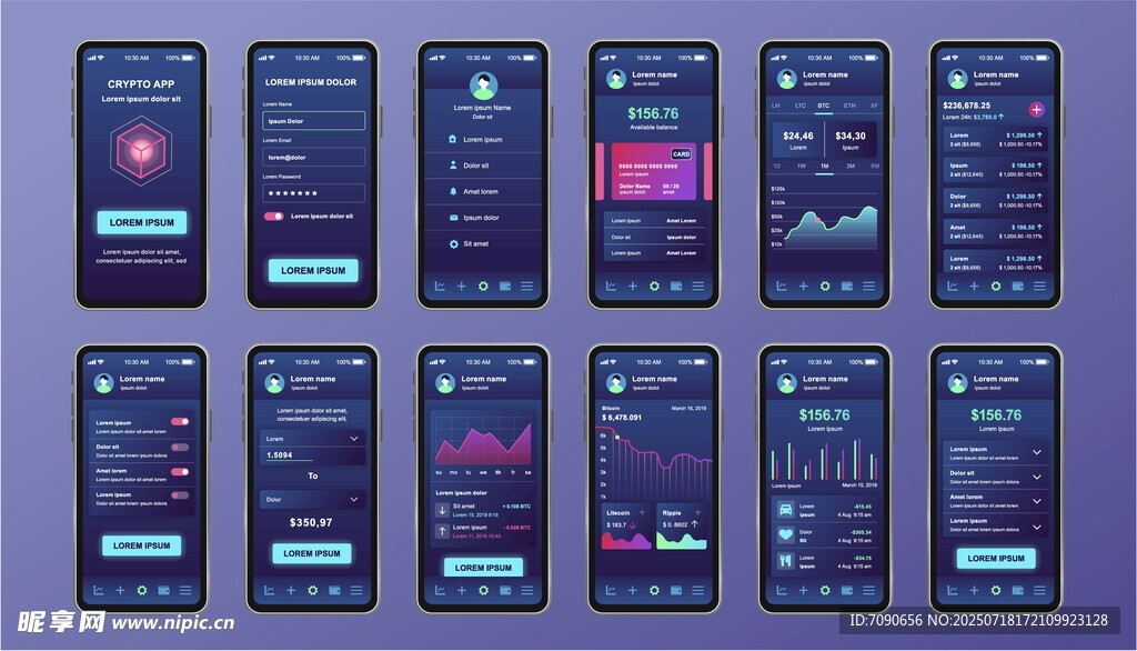 多样手机界面设计展示