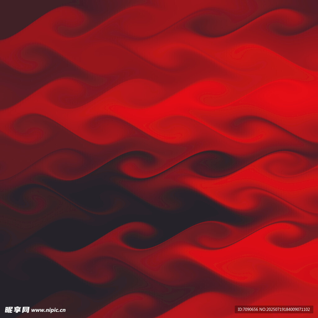 红色波浪纹理背景图案