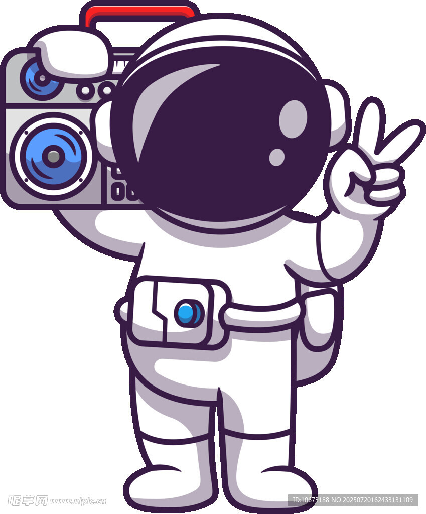 可爱宇航员比耶