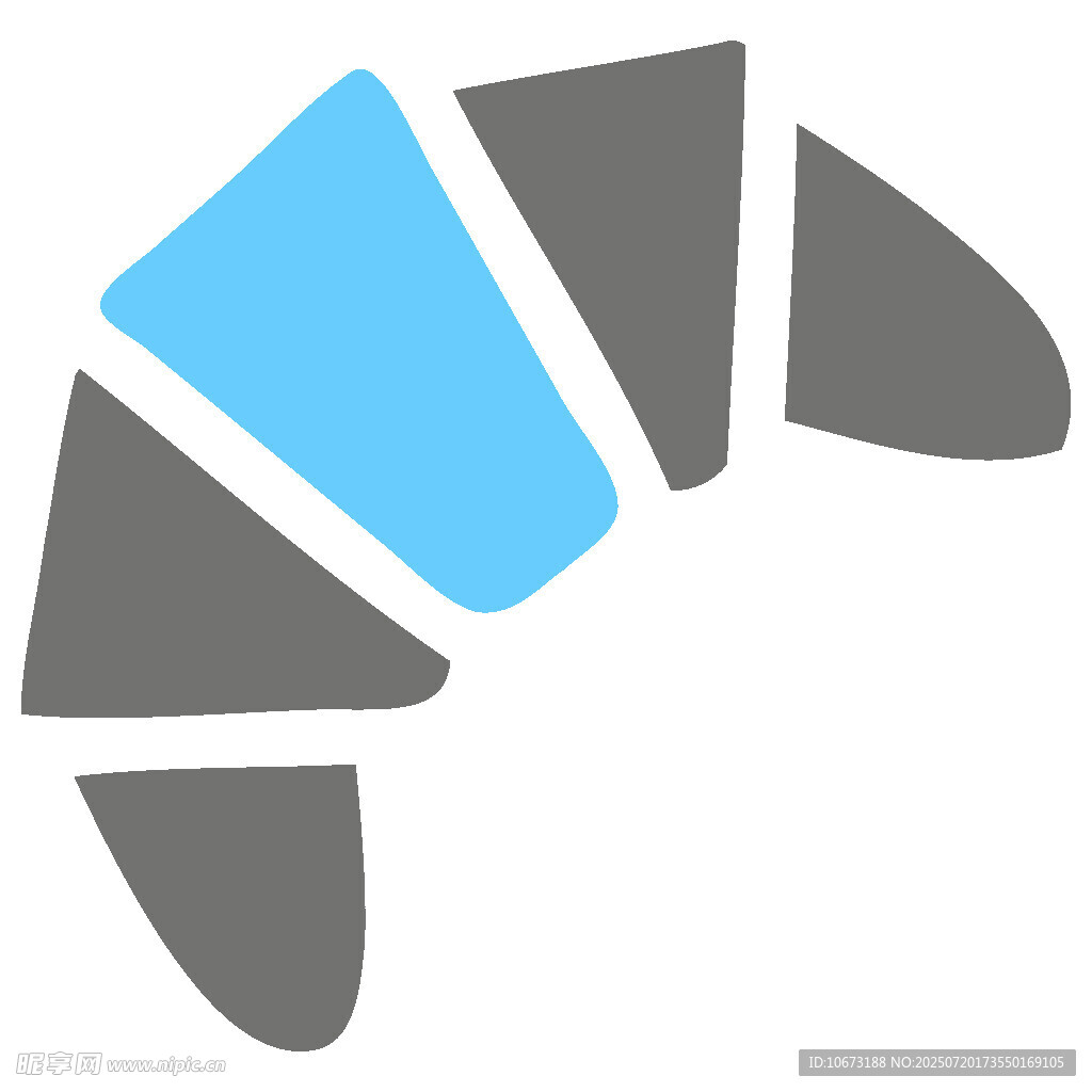 简约风牛角面包图标