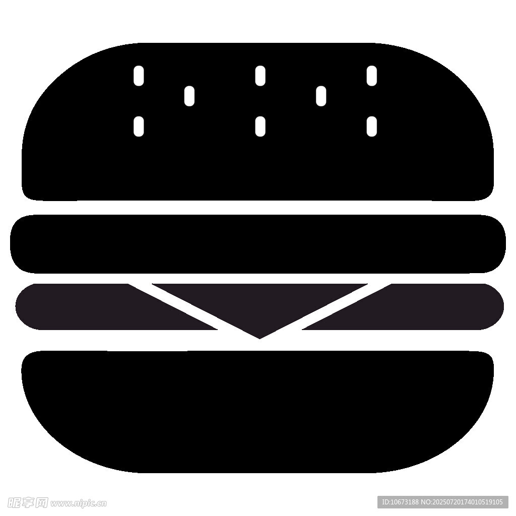 简约汉堡图标