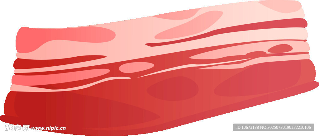 红色波浪形质感物体