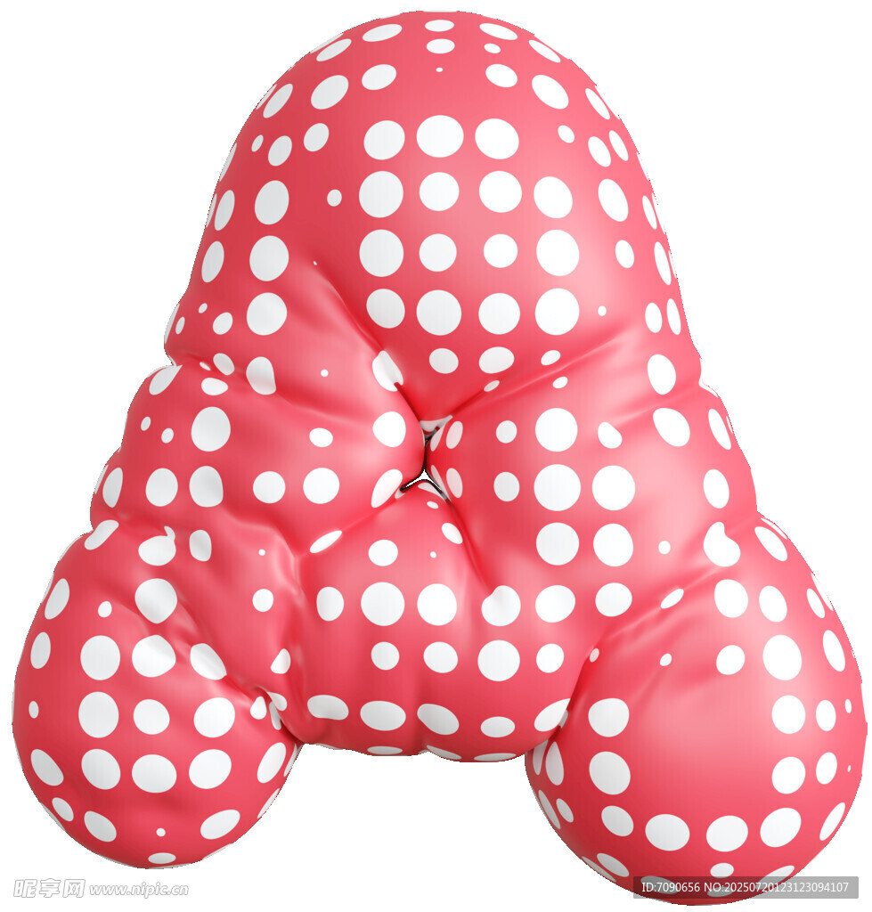 粉色波点可爱靠垫