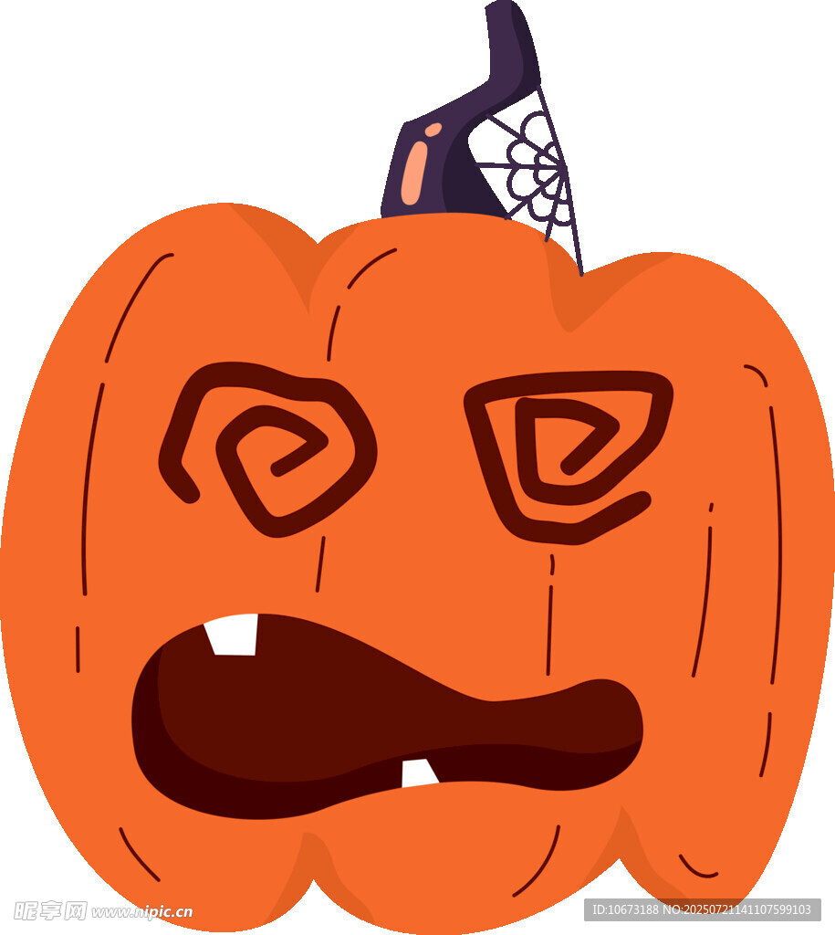 搞怪万圣节南瓜头形象