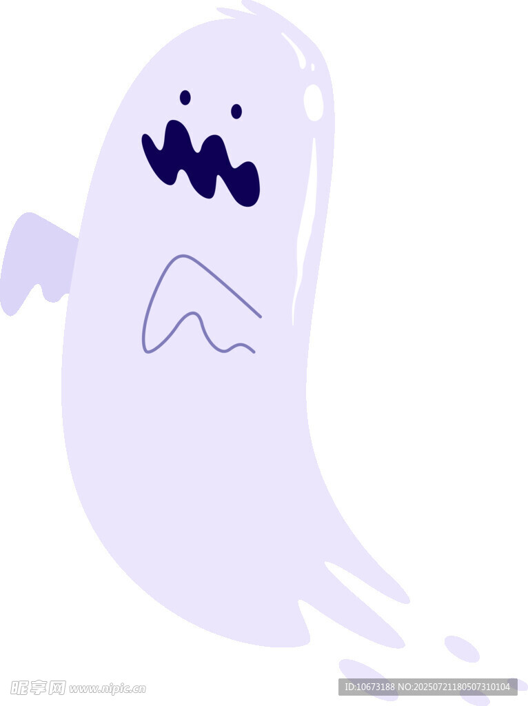 可爱幽灵插画
