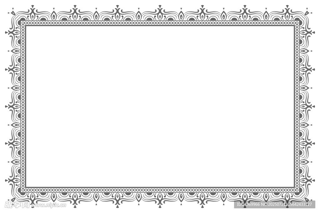 精致花纹边框装饰图案