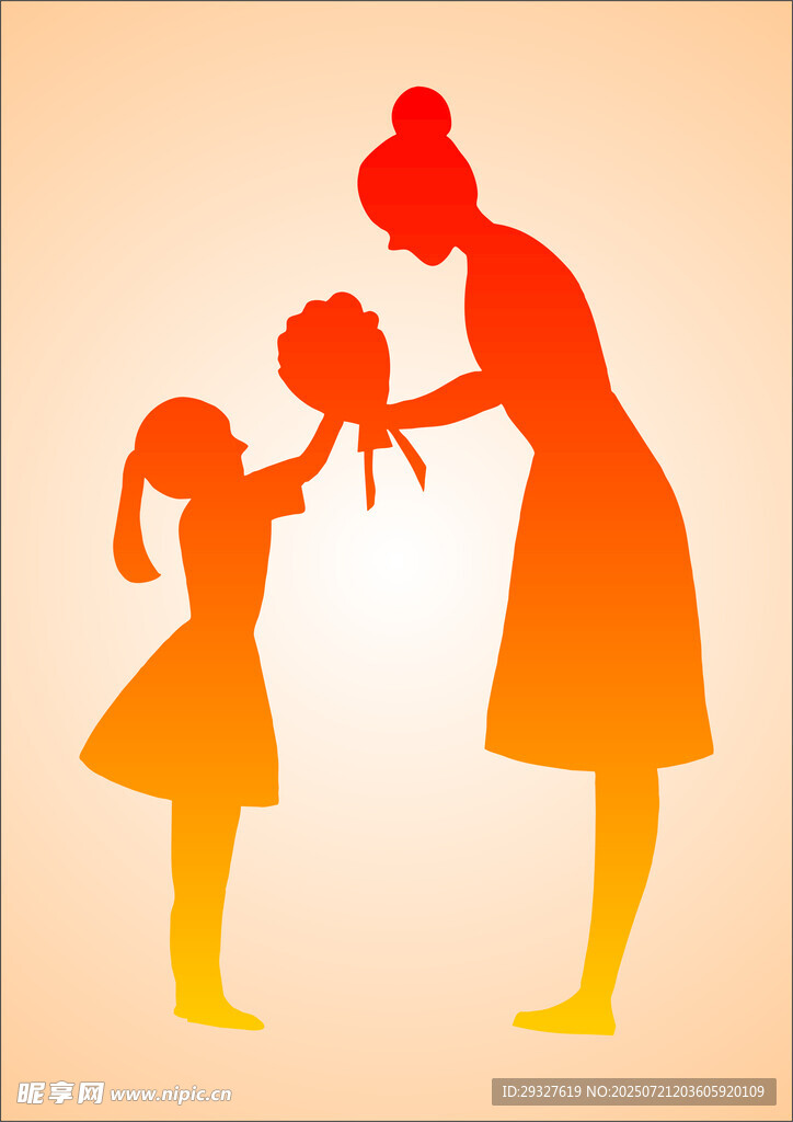 母亲与孩子温馨互动场景