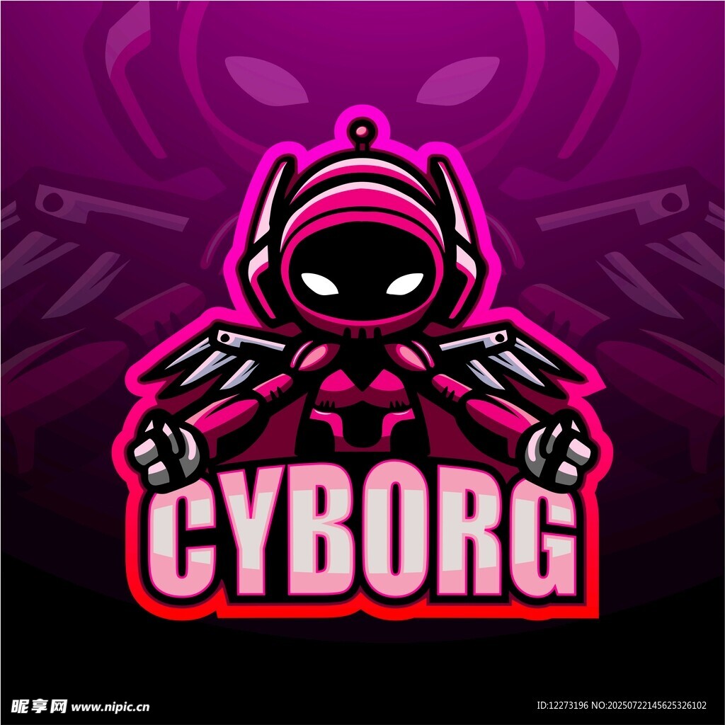 赛博机器人形象设计
