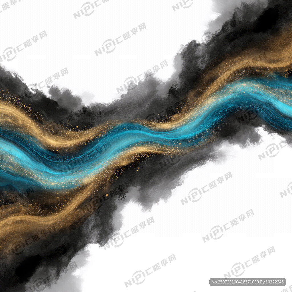 黑金流光纹理梦幻背景图片