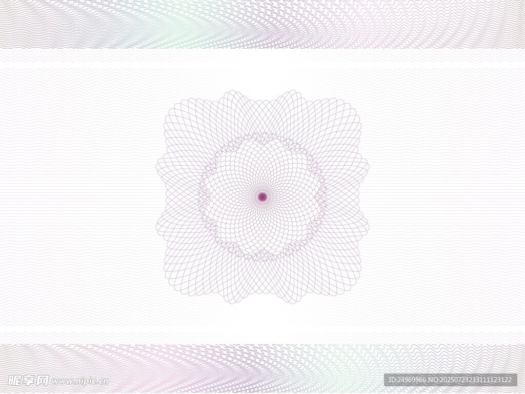 简约梦幻花朵图案设计