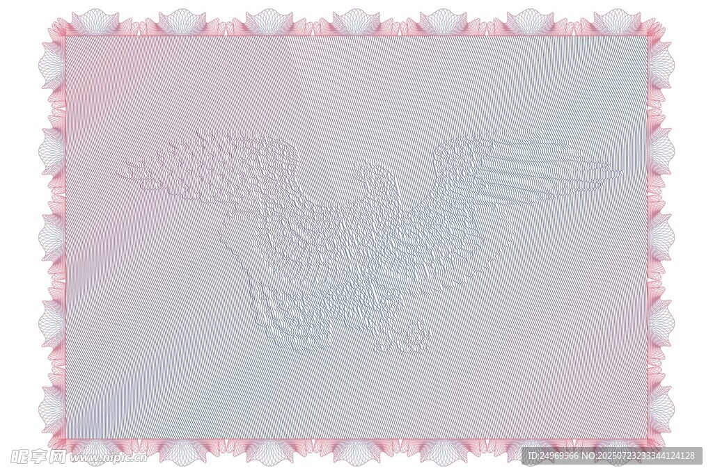 梦幻渐变花边背景图