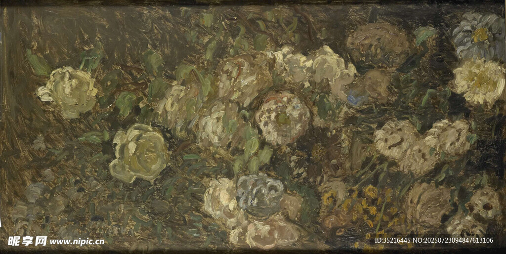 复古风花卉图案背景