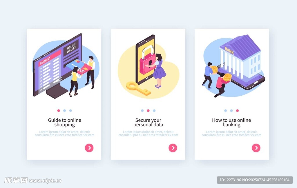 科技应用场景插画展示