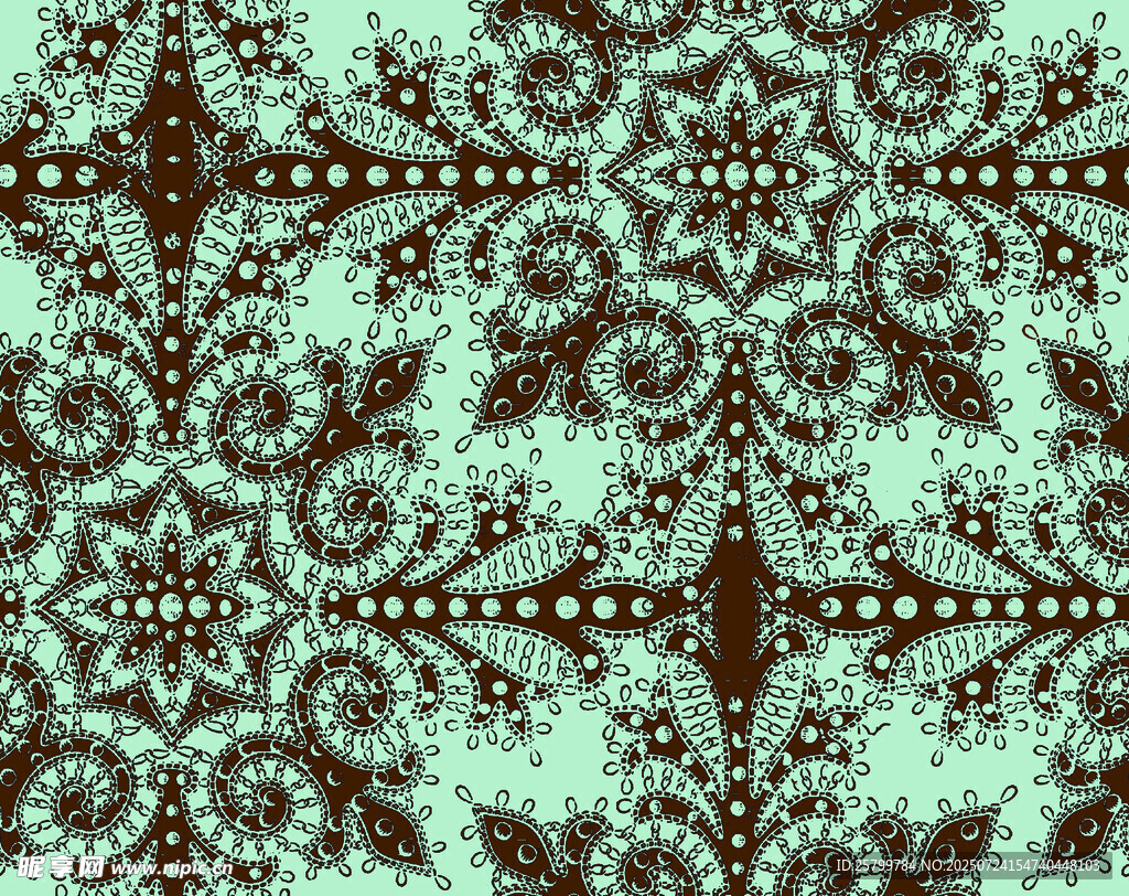 复古几何花纹图案