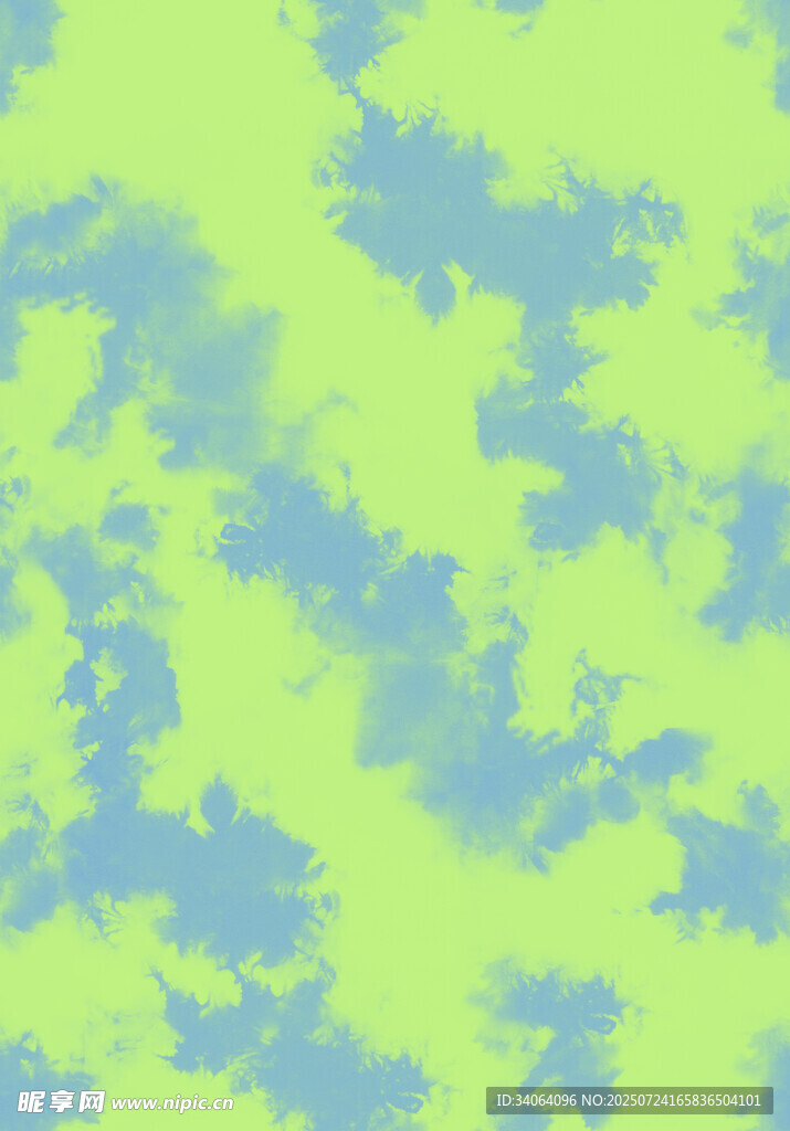 淡蓝绿抽象水彩扎染图案