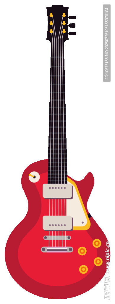 红色电吉他