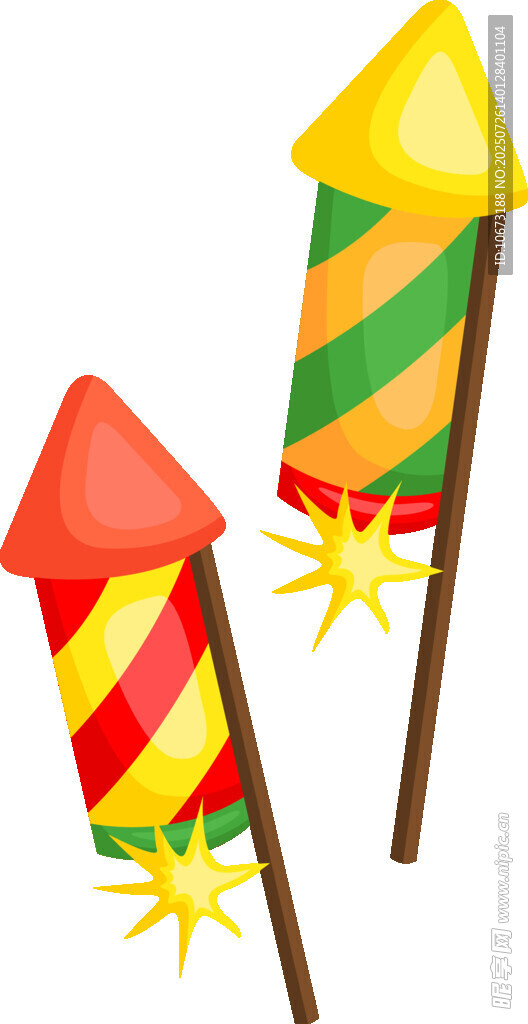 彩色烟花造型装饰