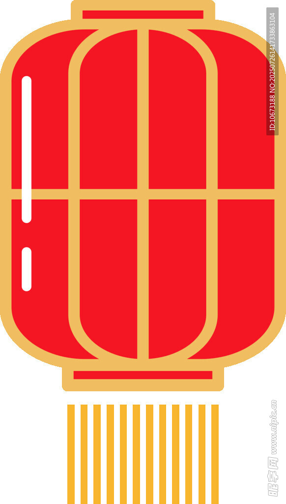 中式红灯笼图标设计