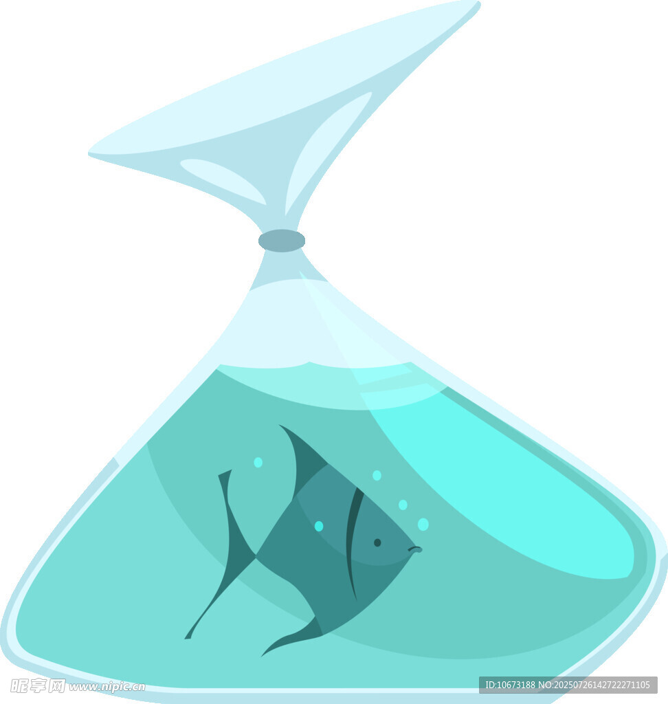 玻璃瓶中的小鱼