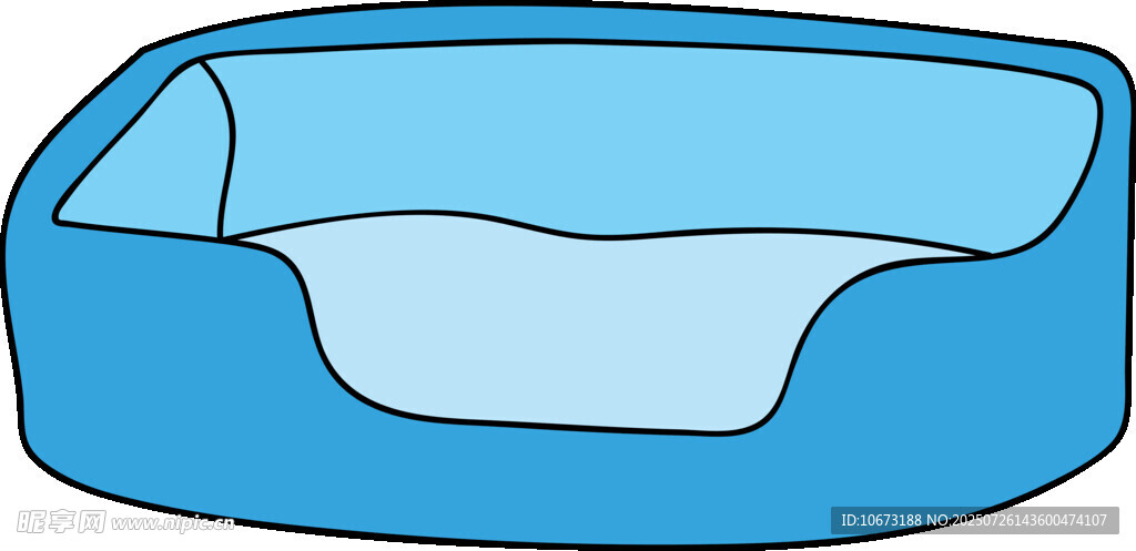 蓝色卡通风格宠物窝