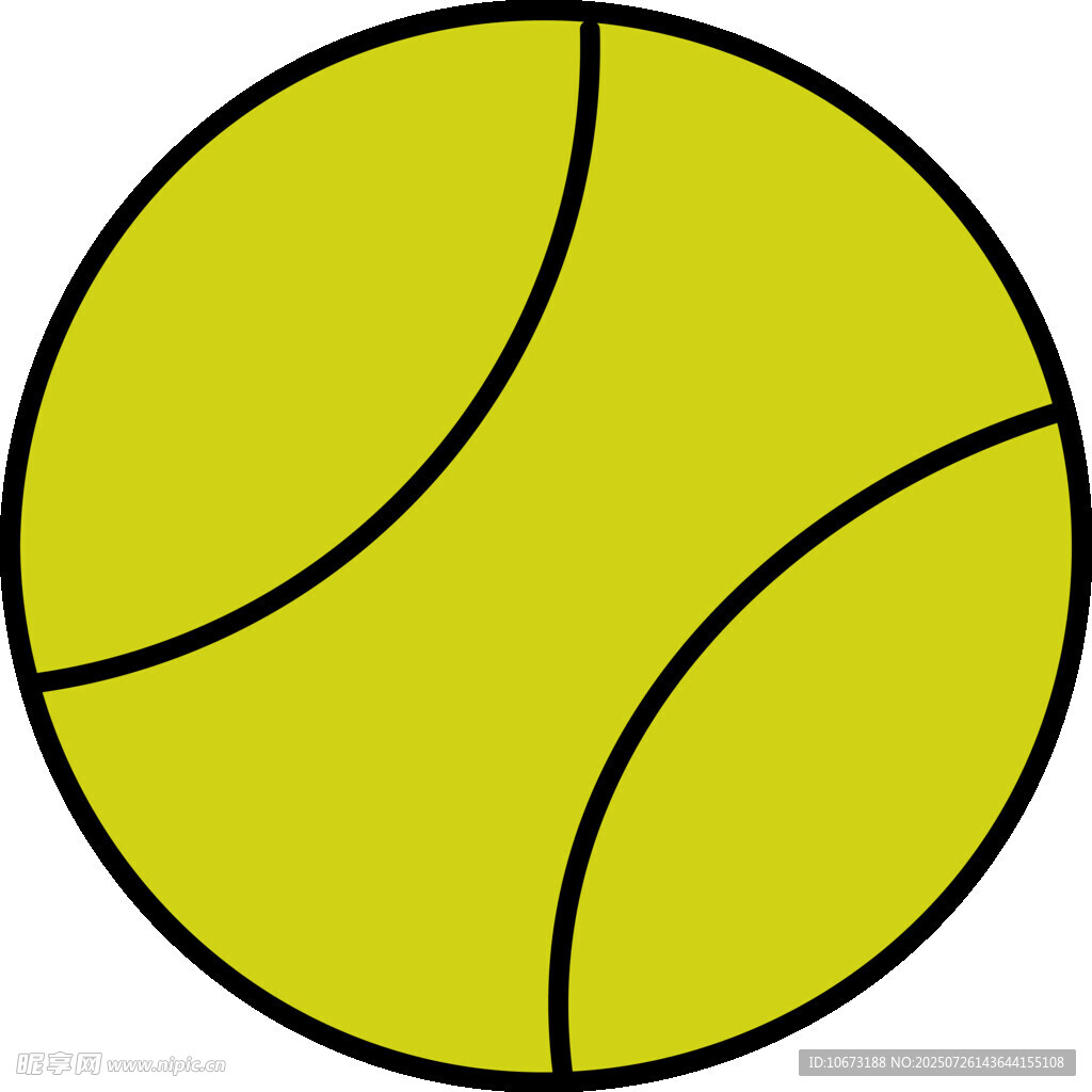黄色网球图标