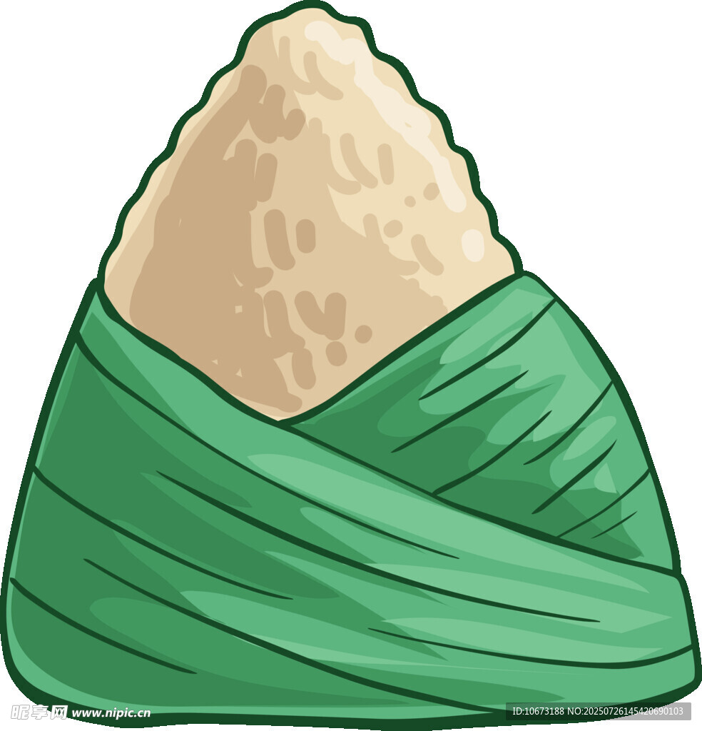 卡通风格美味粽子