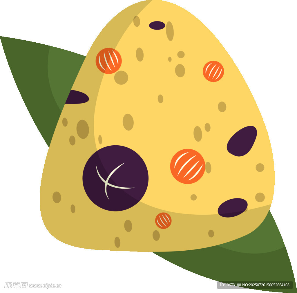 卡通风格美味粽子