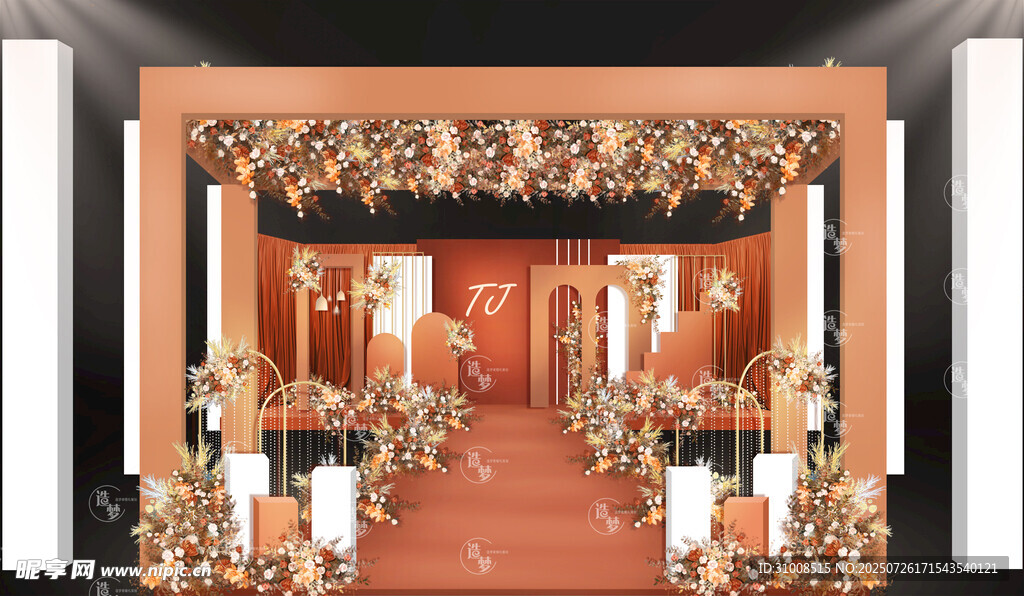 华丽中式婚礼现场布置