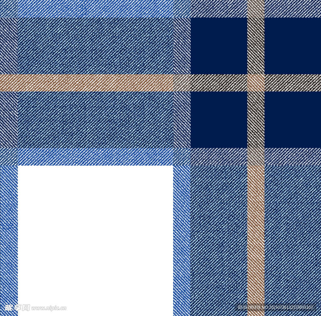 蓝色格子纹理图案背景