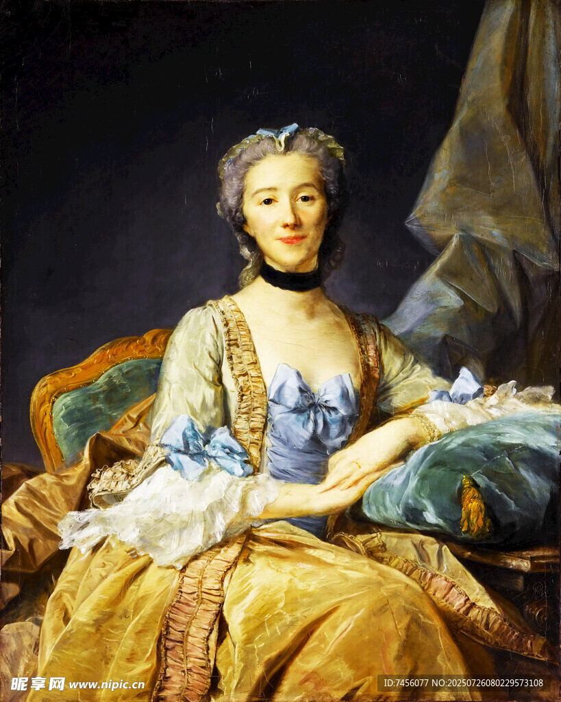 古典装扮女子优雅坐姿