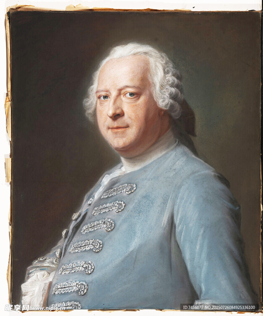 古典服饰男子肖像画