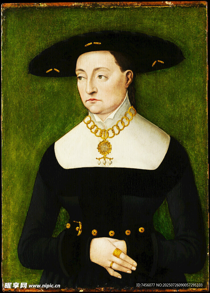 中世纪贵族女性肖像画