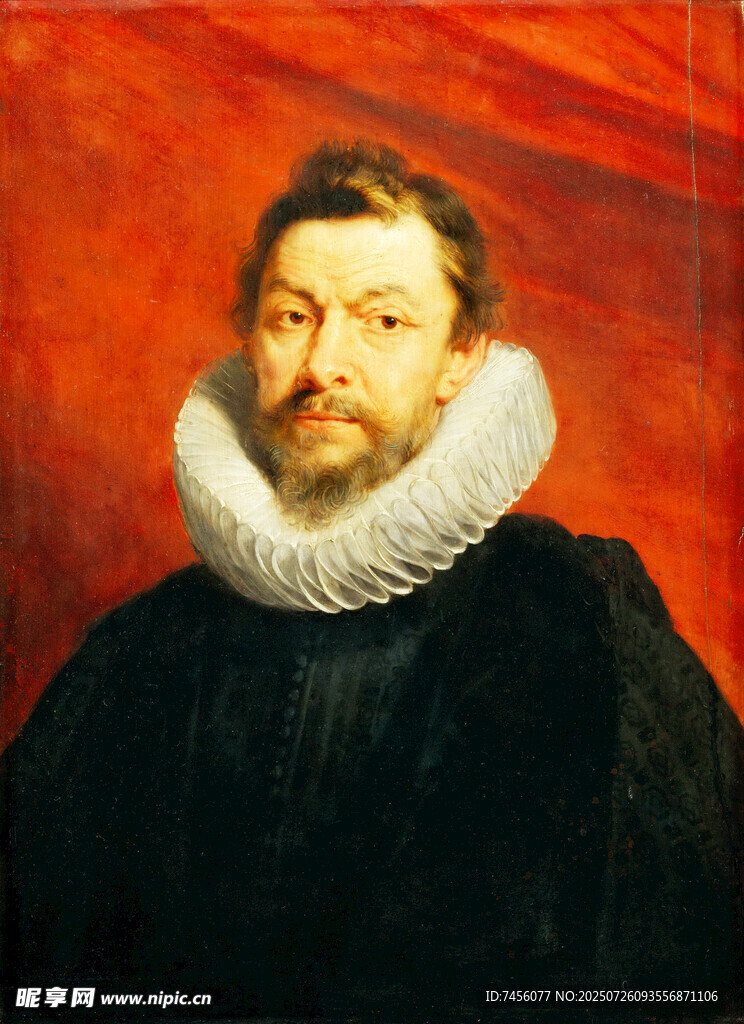 身着华服的男子肖像