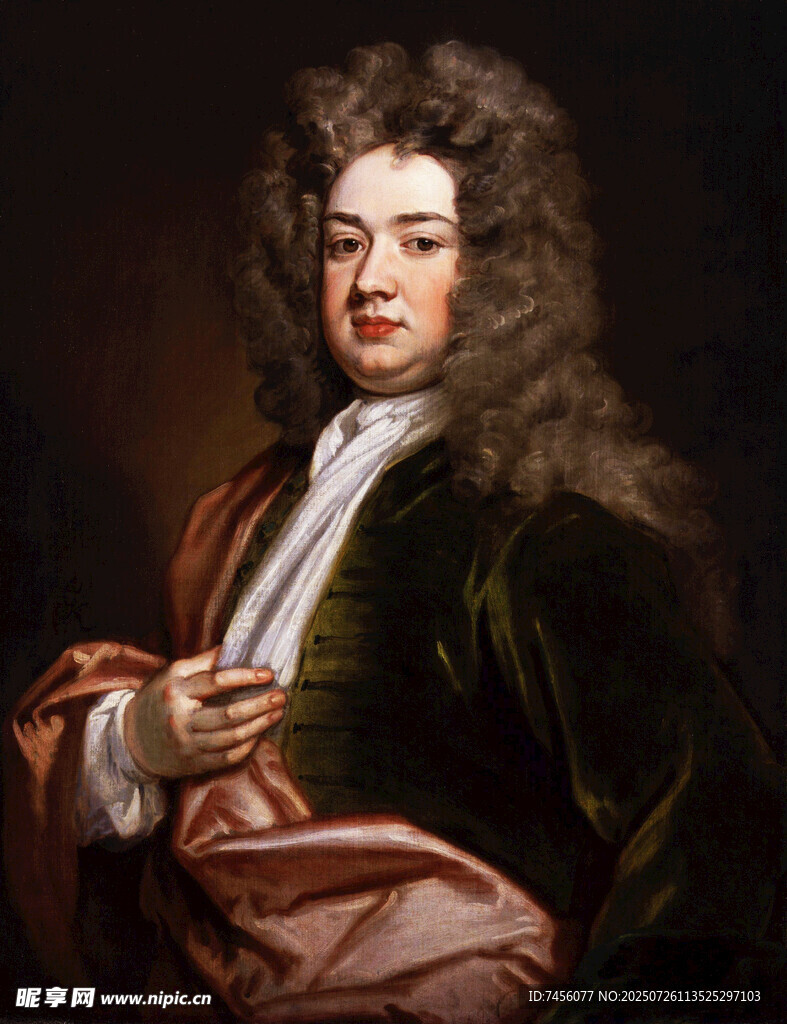 古典装扮男子肖像