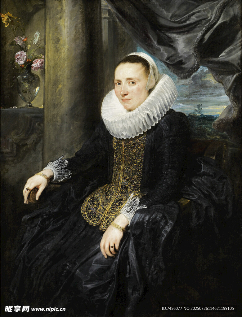 古典贵妇肖像画
