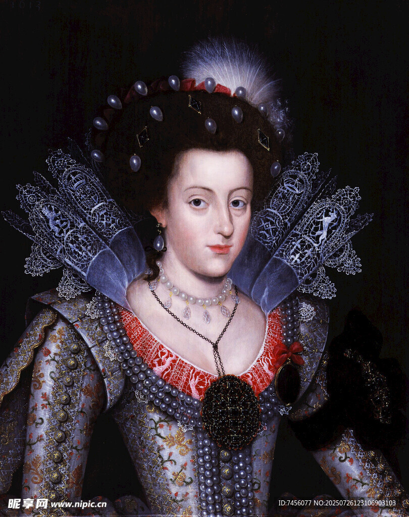 复古华丽宫廷服饰女子