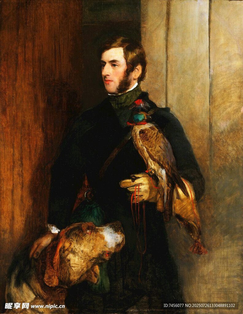 身着戎装的男子肖像