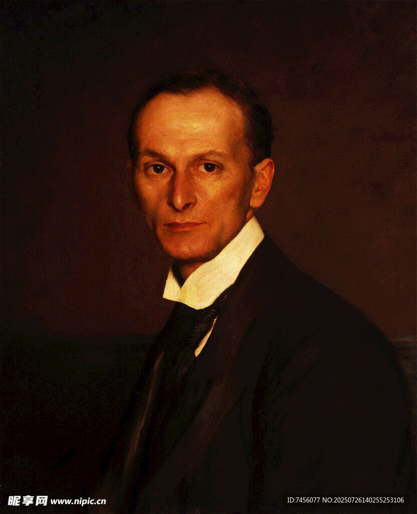 复古绅士肖像画