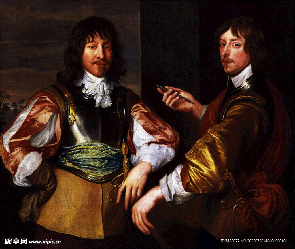 古典装扮人物的互动画面