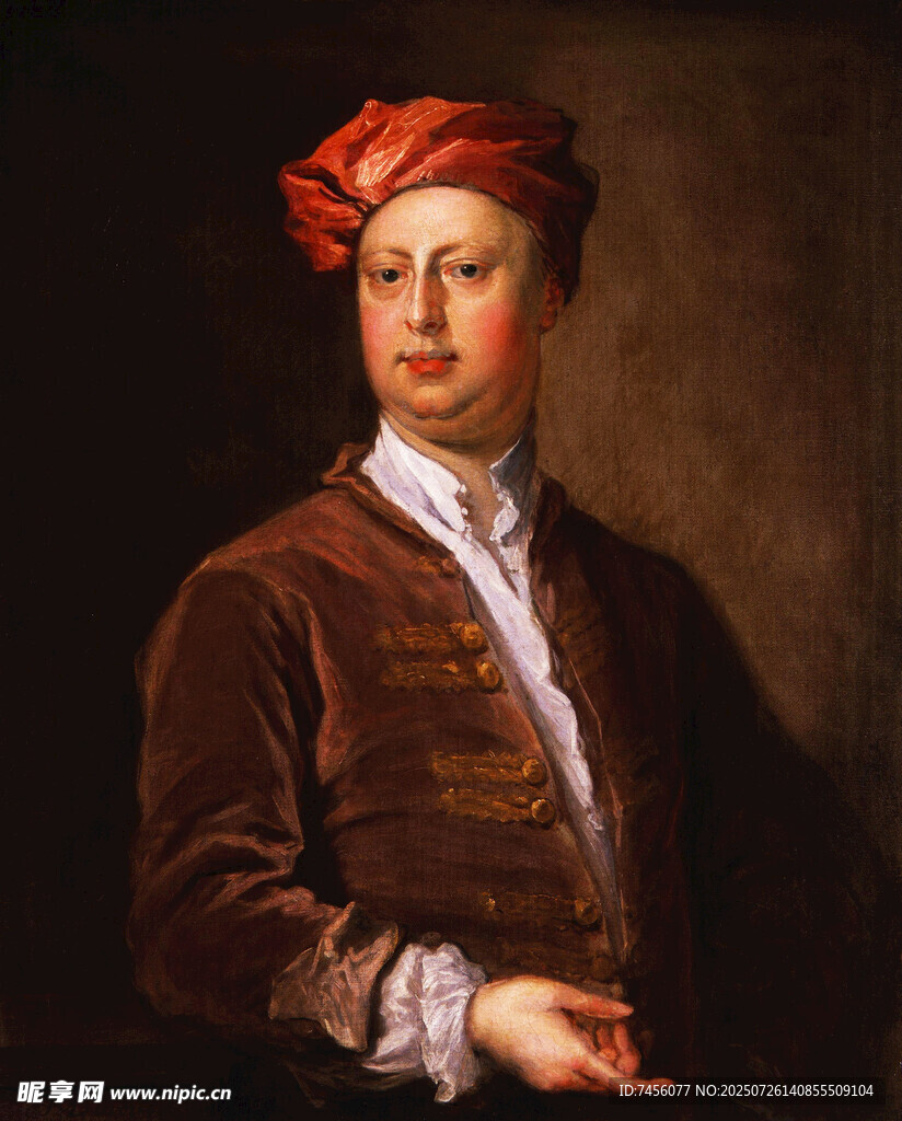 身着华服的古典人物肖像