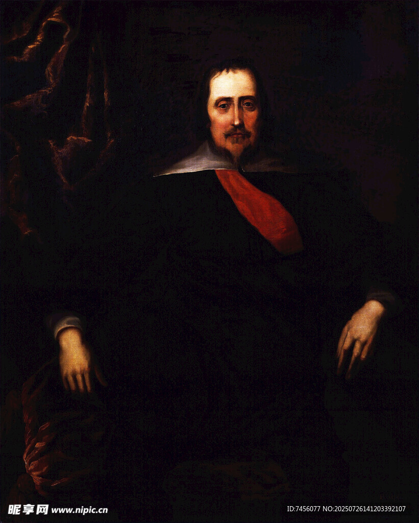 古典风格男子肖像画