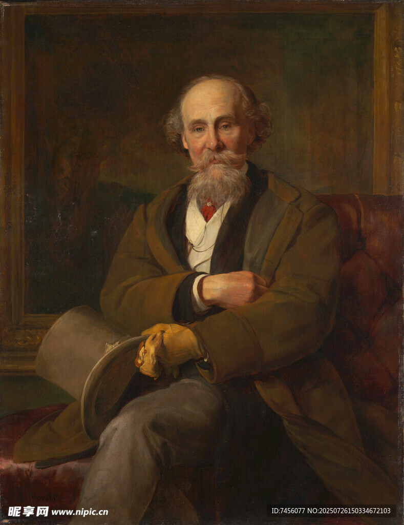 坐着的老年绅士肖像