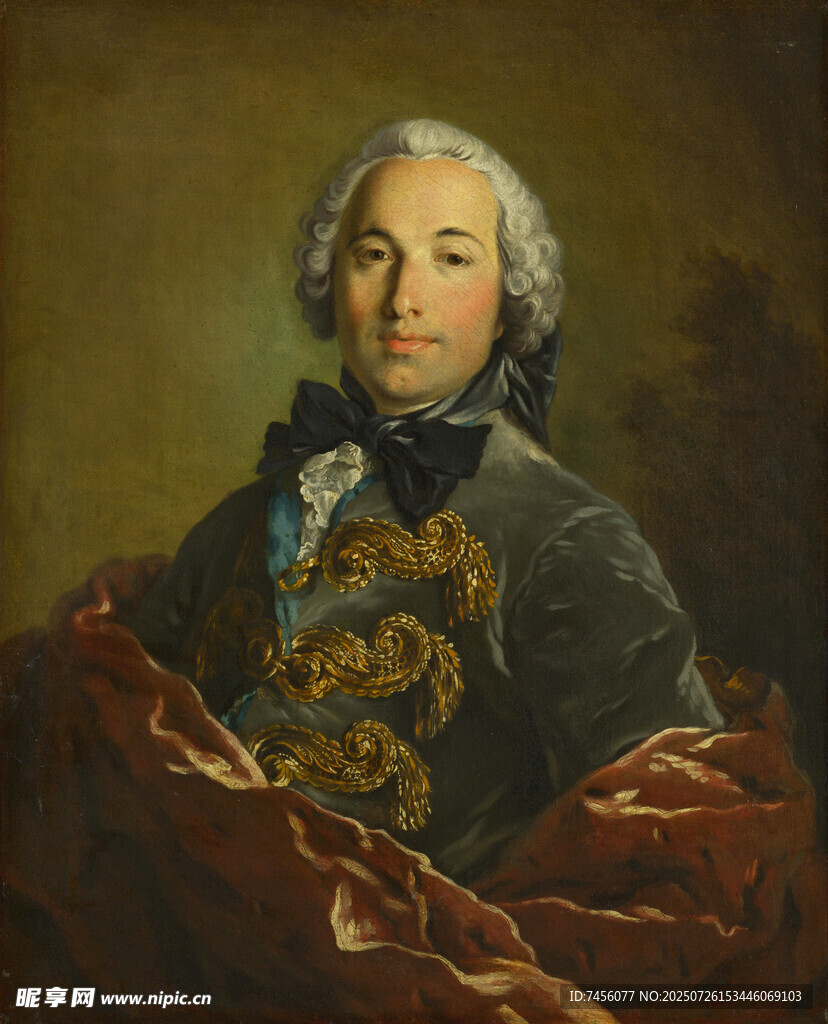 古典风格男士肖像画