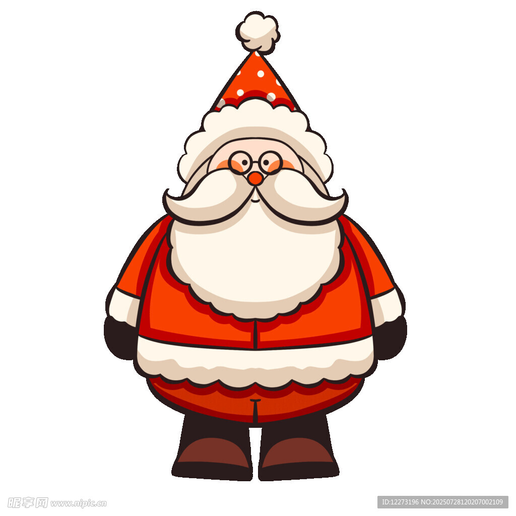 可爱卡通圣诞老人形象
